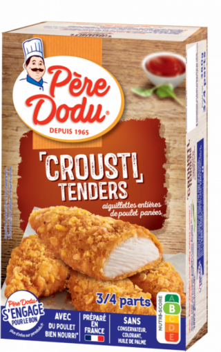 Image du packaging du Crousti Tenders Père Dodu